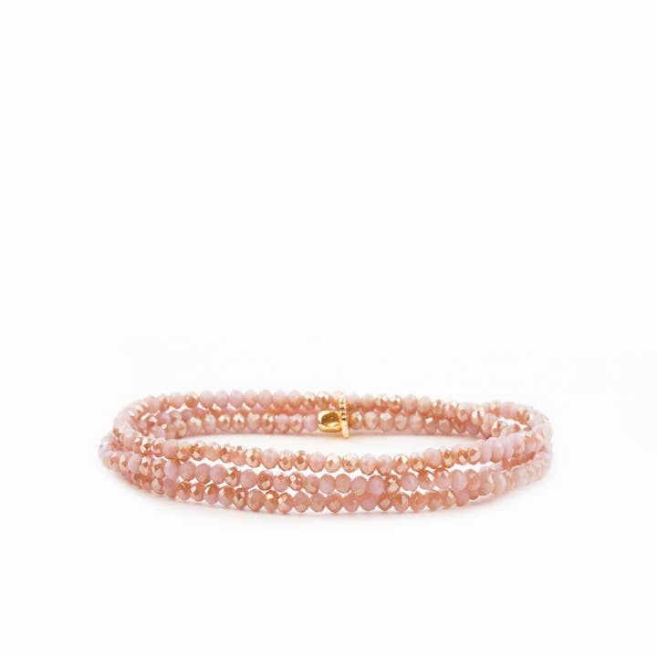 Mini Stretch Crystal Beaded Wrap Bracelet 9686B