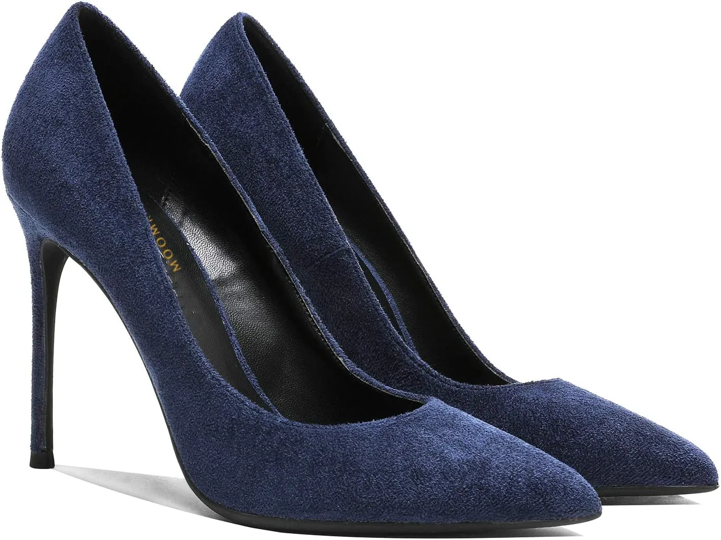 MOOMMO Women Satin High Heel Pumps Pointed Toe Sexy Stilettos 4 inch Slip On Formal Dress Shoes for Ladies Wedding Party Evening Work 4-13 M US