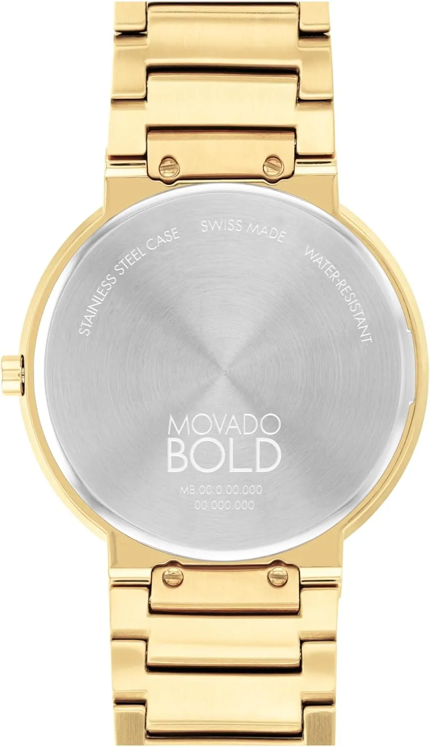Movado Bold Horizon Ultra Thin Watch for Men and Women - Swiss Made - Water Resistant 3ATM/30 Meters - Sleek and Slim Premium Luxury Wristwatch for Everyone - 40mm