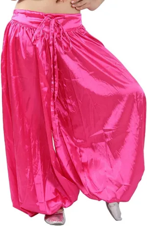 MUNAFIE Celebration of Spirit Palazzo Pant Metallic Praise Dance Pants Belly Dance Arab Carnival Satin Pants