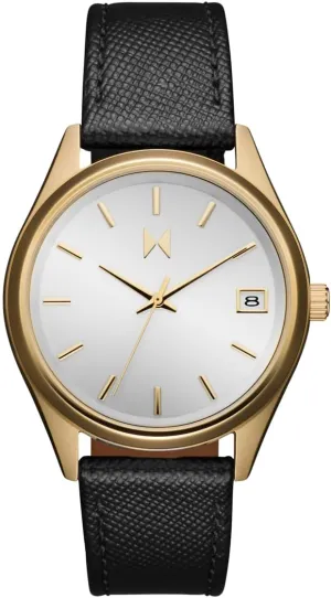 MVMT Rise Boyfriend Women's 3 Hand Quartz Watch, Calfskin Strap Water Resistant up to 5ATM/50 Meters - Premium Minimalist Vintage Watch - 36mm