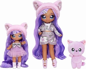 Na Na Na Surprise Family Fashion Dolls Multipack - 2 Dolls, Pet Kitty, Accessories