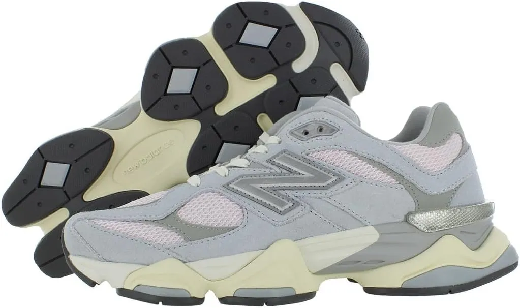 New Balance Mens 9060 Granite Granite/Pink Granite/Silver Metallic U9060SFB - Size 6.5
