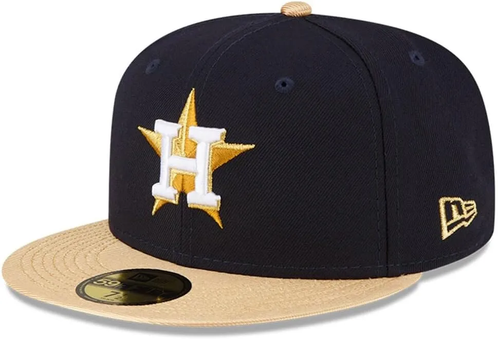 New Era Houston Astros 59FIFTY 2022 World Series Champions Gold Collection Fitted Cap, Hat