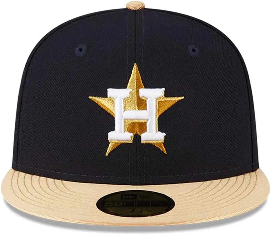 New Era Houston Astros 59FIFTY 2022 World Series Champions Gold Collection Fitted Cap, Hat