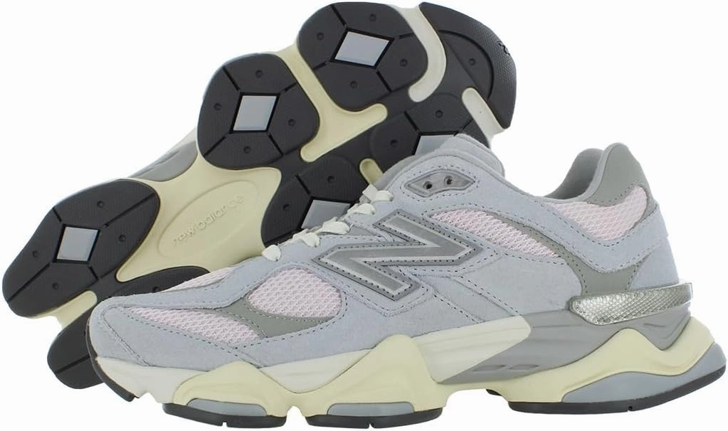 New Balance Mens 9060 Granite Granite/Pink Granite/Silver Metallic U9060SFB - Size 6.5
