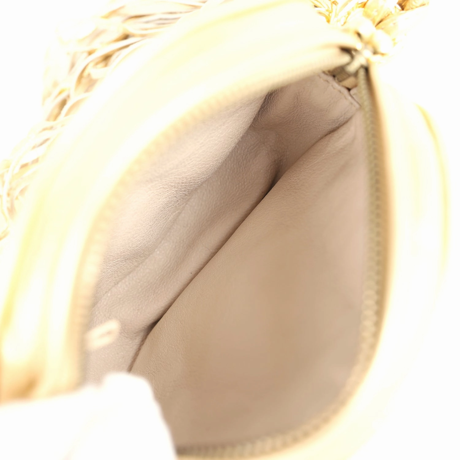 New Chanel Mini CC Round Crossbody Bag Gold Lambskin Gold Hardware