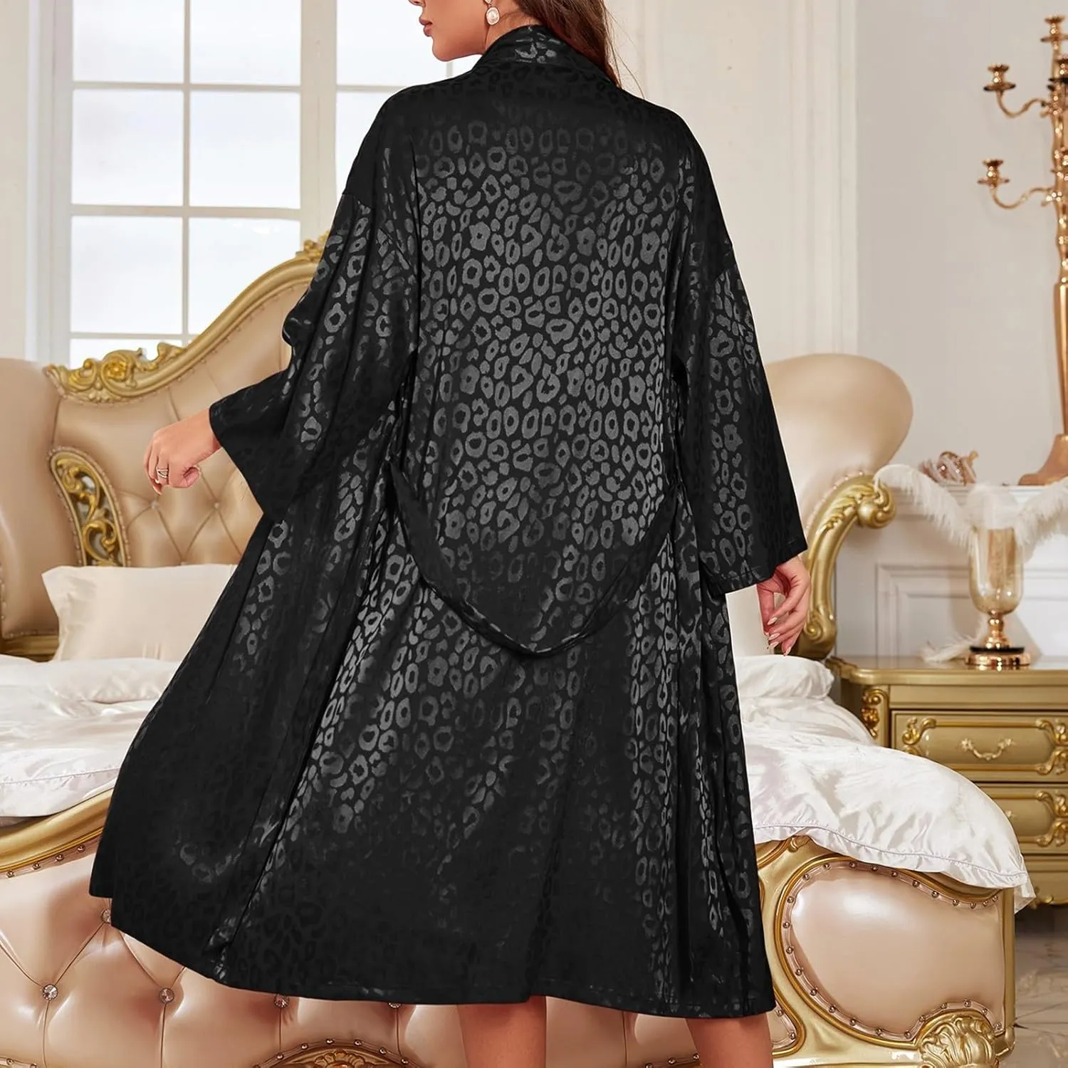 Night Gown Shirt Ladies Sexy Stylish Imitation Silk Pajamas Ice Silk Home Clothes Sling Robe Suit Fresh Sleep Gowns