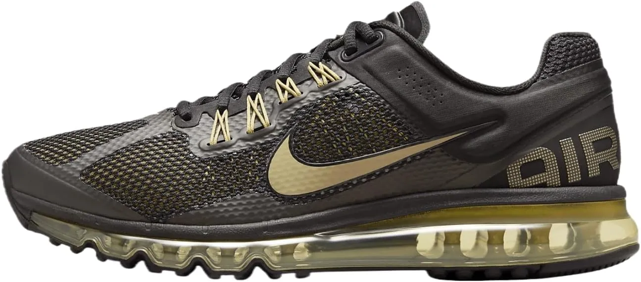 Nike Air Max 2013 Men's Shoes (HQ1927-001, Black/Flat Gold/Metallic Gold)