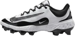 Nike Alpha Huarache Elite 4 Low MCS JRD Baseball Cleats (FZ1362-400, Midnight Navy/Midnight Navy/Metallic Gold)