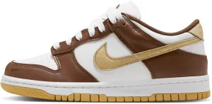 Nike Dunk Low Big Kids Shoes White/Metallic Gold-White Size-5.5