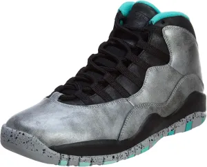 Nike Mens Air Jordan 10 Retro 30th Lady Liberty Dust/Metallic Gold-Black-Retro Leather Size 13 Basketball Shoes
