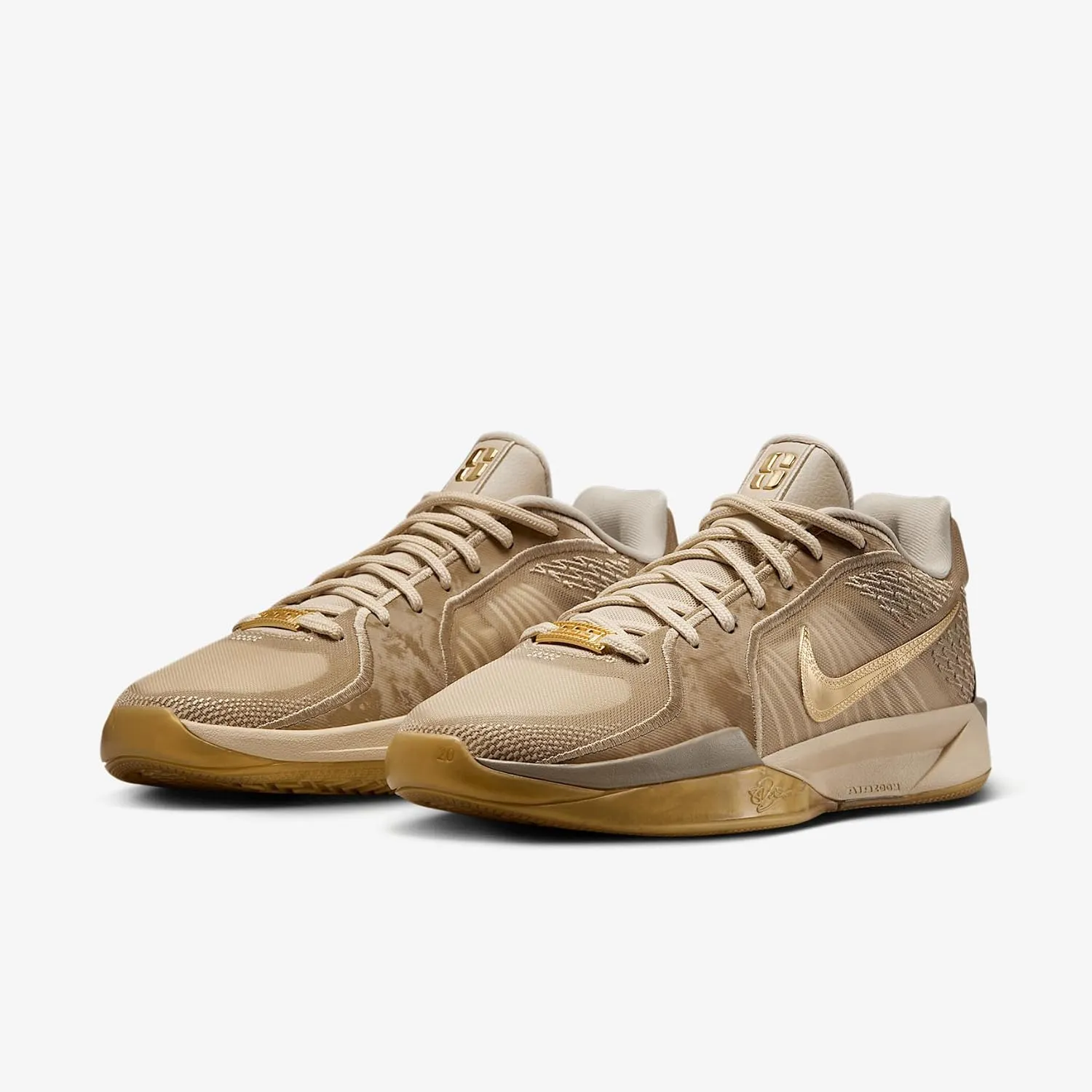 Nike Sabrina 2 "Stronger Than Gold Basketball Shoes (HF1799-200, Rattan/Khaki/Sail/Metallic Gold)