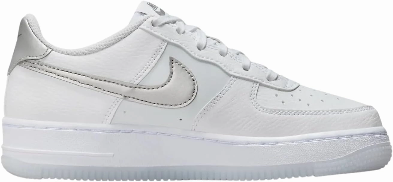 Nike Air Force 1 Big Kids' Shoes (DV7762-300, Jade ICE/White/Pink Spell/Guava ICE)
