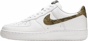 Nike Air Force 1 Low Retro Premium Men's Shoes (AO1635-100, White/Dark Hazel/Black/Elemental Gold) Size 12.5