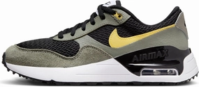 Nike Air Max SYSTM Big Kids' Shoes (DQ0284-007, Black/Dark Stucco/Black/Saturn Gold) Size 4