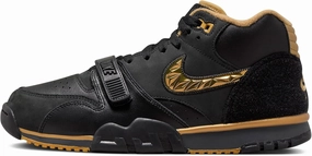 Nike Air Trainer 1 "College Football Playoff Men's Shoes (FJ6196-001, Black/Anthracite/Metallic Gold/Gold Leaf) Size 8.5