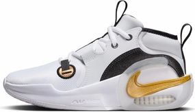 NIKE Air Zoom Crossover 2 Boys FB2689-100 (White/Metallic Gold-BL), Size 6