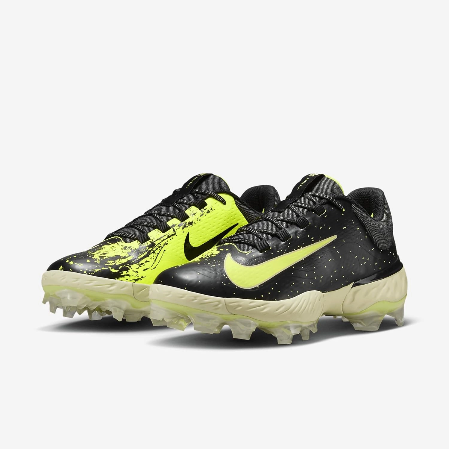 Nike Alpha Huarache Elite 4 Low MCS JRD Baseball Cleats (FZ1362-400, Midnight Navy/Midnight Navy/Metallic Gold)