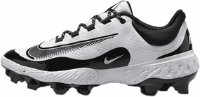 Nike Alpha Huarache Elite 4 Low MCS JRD Baseball Cleats (FZ1362-400, Midnight Navy/Midnight Navy/Metallic Gold)
