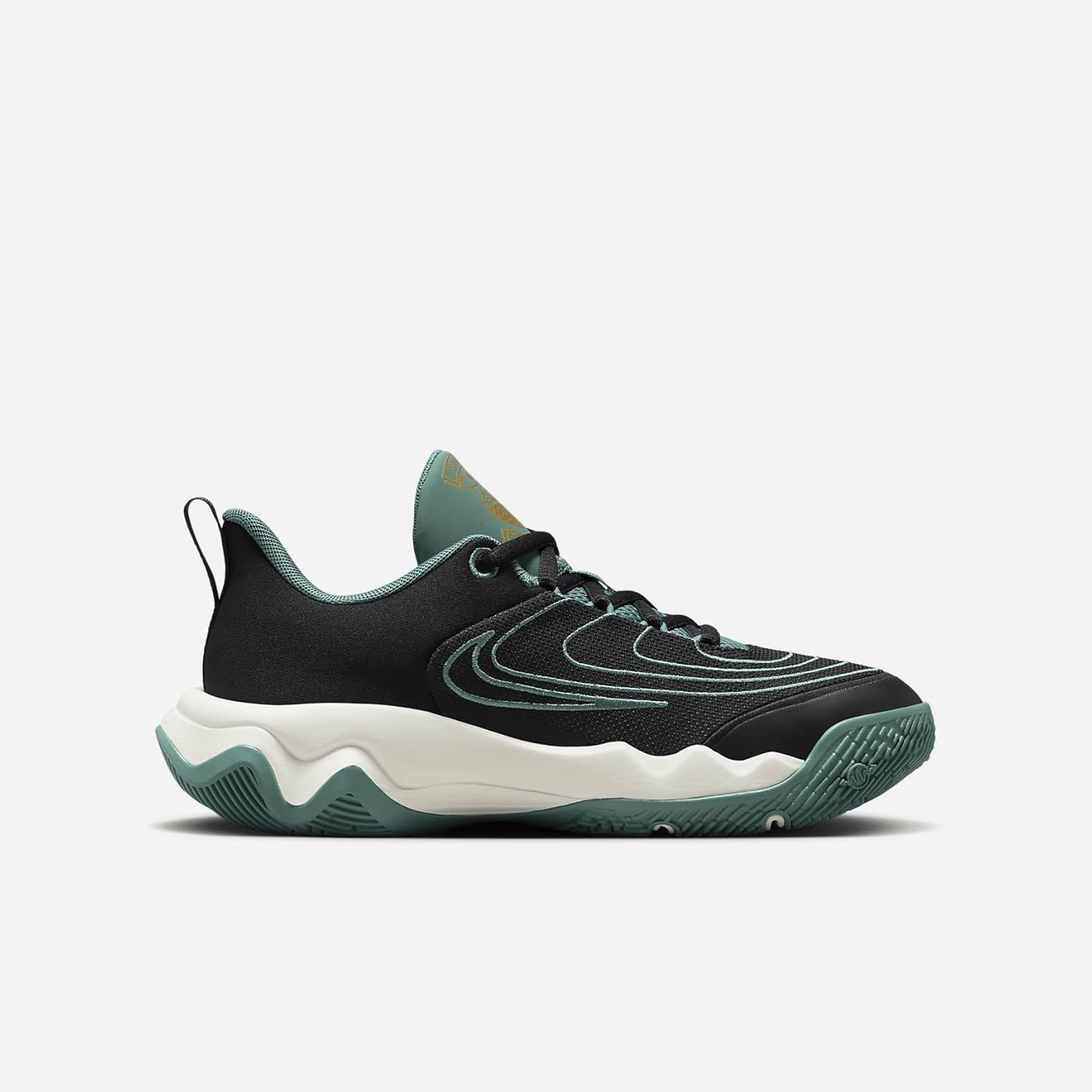 Nike Giannis Immortality 4 Big Kids' Basketball Shoes (HV9127-001, Black/Bicoastal/Pale Ivory/Metallic Gold)