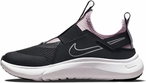 Nike Girls Flex Plus Running Shoes (PS) Black/Metallic Silver-Pink Size 11C