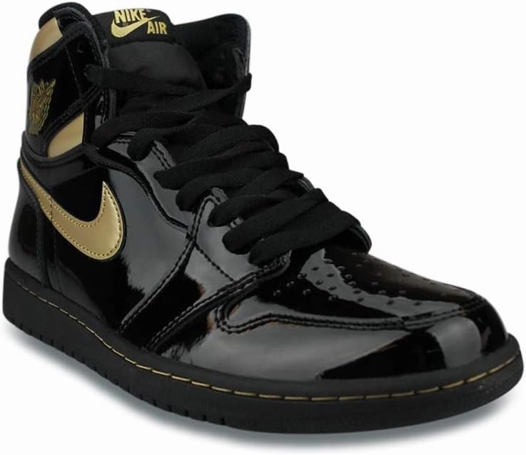 Nike Mens Air Jordan 1 Retro High OG Knicks Leather Basketball Shoes