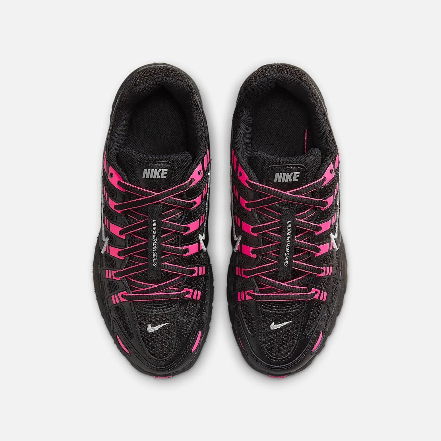 Nike P-6000 Big Kids' Shoes (HV5064-600, Pink Blast/Metallic Silver/Black)