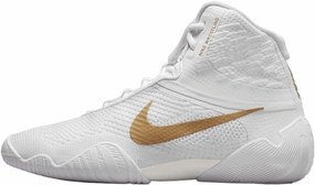 Nike Tawa Men's Wrestling Shoes (CI2952-171, White/White/White/Metallic Gold) Size 11