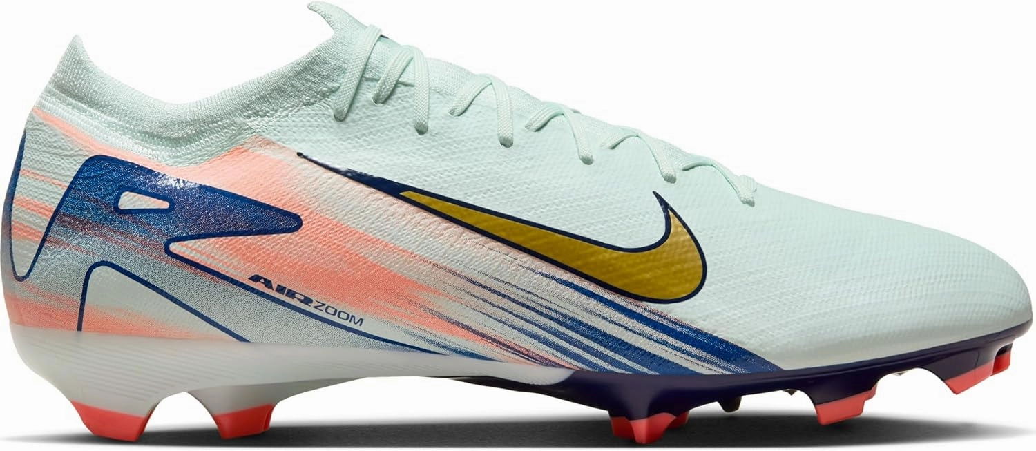 Nike Vapor 16 Pro Mercurial Dream Speed FG Low-Top Soccer Cleats (FZ1390-300, Barely Green/Crimson Pulse/Metallic Gold Coin)