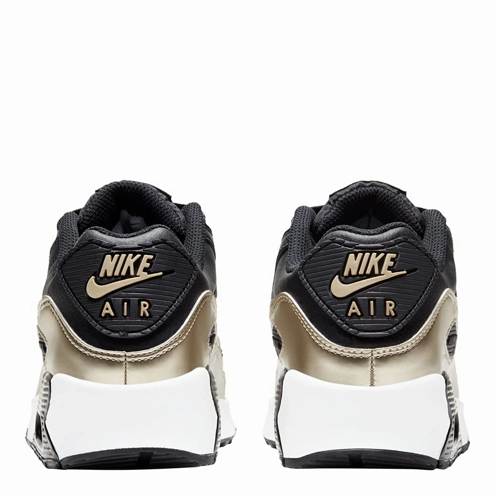 Nike Youth Air Max 90 LTR GS CD6864 008 Black/Metallic Gold - Size 5Y