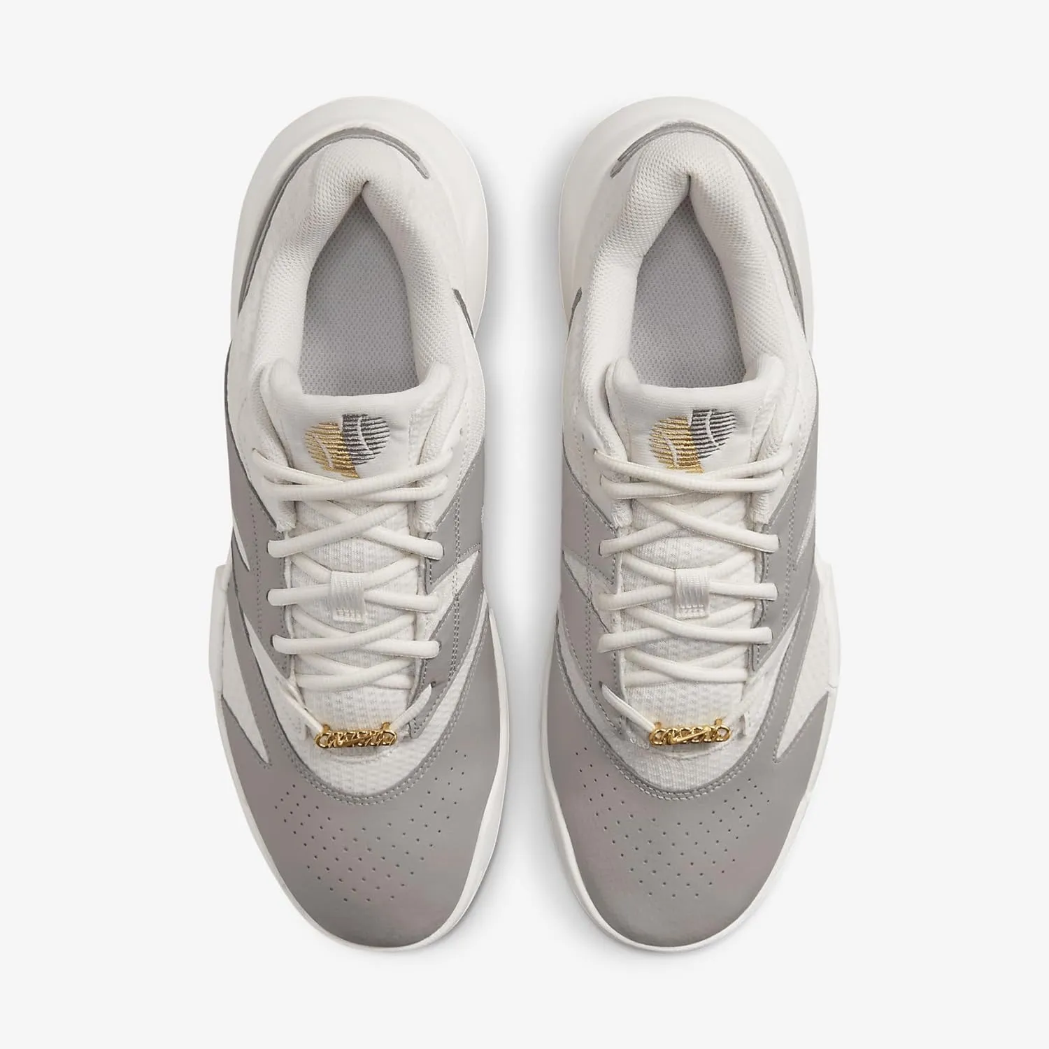 NikeCourt Lite 4 Premium Men's Hard Court Tennis Shoes (FZ1220-001, Phantom/College Grey/Metallic Pewter)