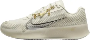 NikeCourt Vapor 11 Premium Women's Hard Court Tennis Shoes (FZ1420-100, Pale Ivory/Light Orewood Brown/Metallic Gold/Metallic Silver) Size 10.5