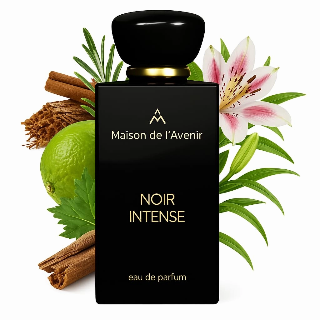 Noir Intense - Eau de Parfum - Unisex - 3.4 fl oz - Long Lasting Fragrance - Notes of Lavender, Bergamot, Patchouli - Alt Cologne for Men & Perfume for Women - Crystal