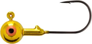 Northland Tackle Gum-Ball JIG / 1.625" / 1/4 OZ - #2/0 HK / 12 Pack/Metallic Gold