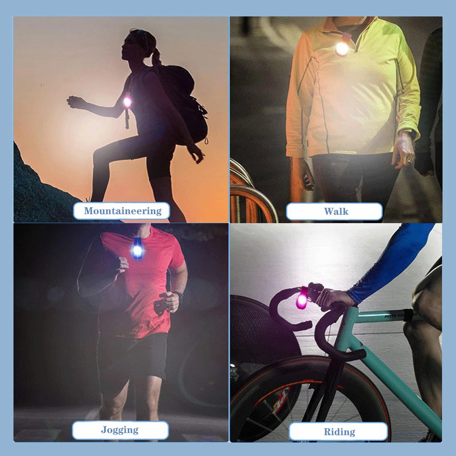 Nursing Night Light Clip-On Flashlight LED Flashlight - Hands-Free, Strong Magnetic, Walking, Running, Outdoor, Emergency Clothing, Built-In Battery
