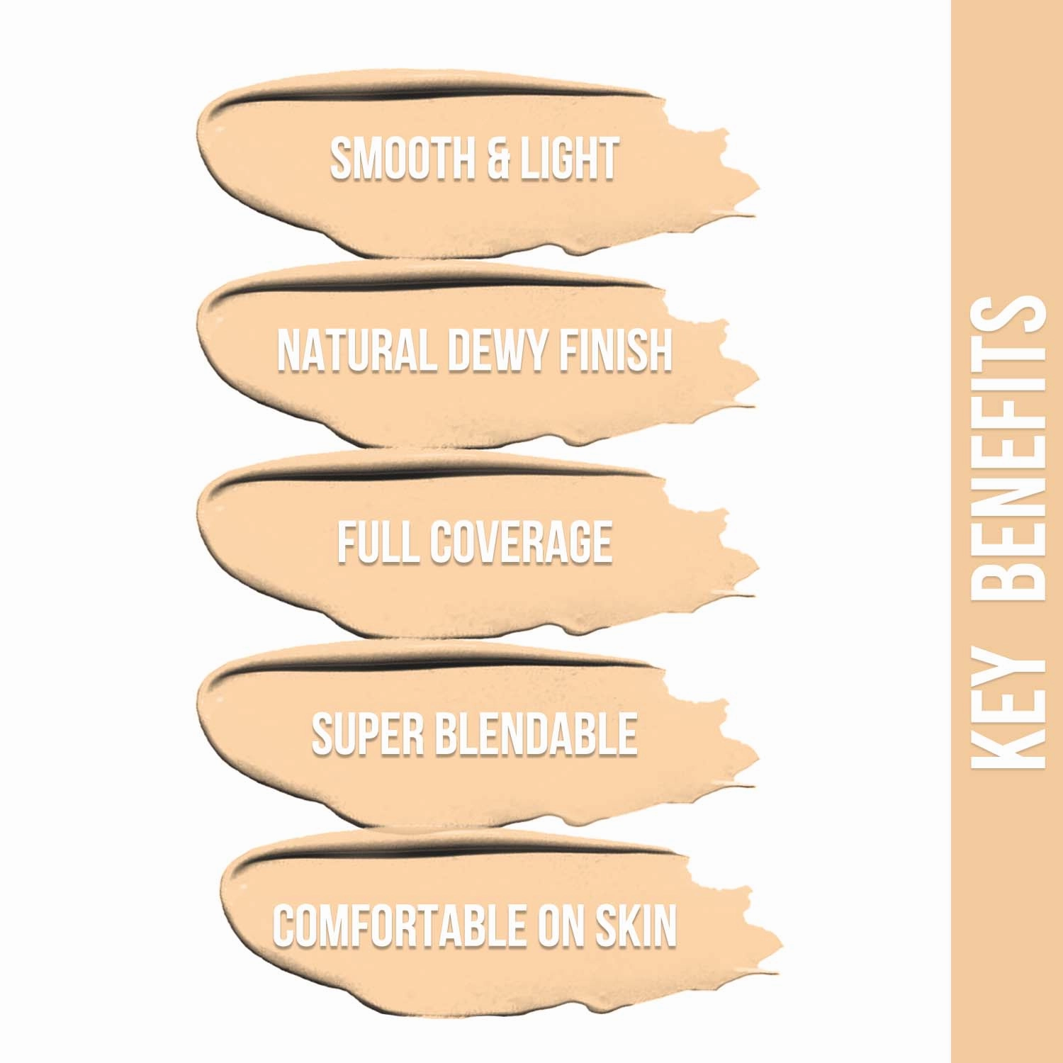 NY Bae Dewy Drops Liquid Foundation | Natural | Full Coverage | Smooth & Light | Easily Blendable | Very Fair Skin Tone | Cool Undertone - White Coffee 8 (30 ml) 