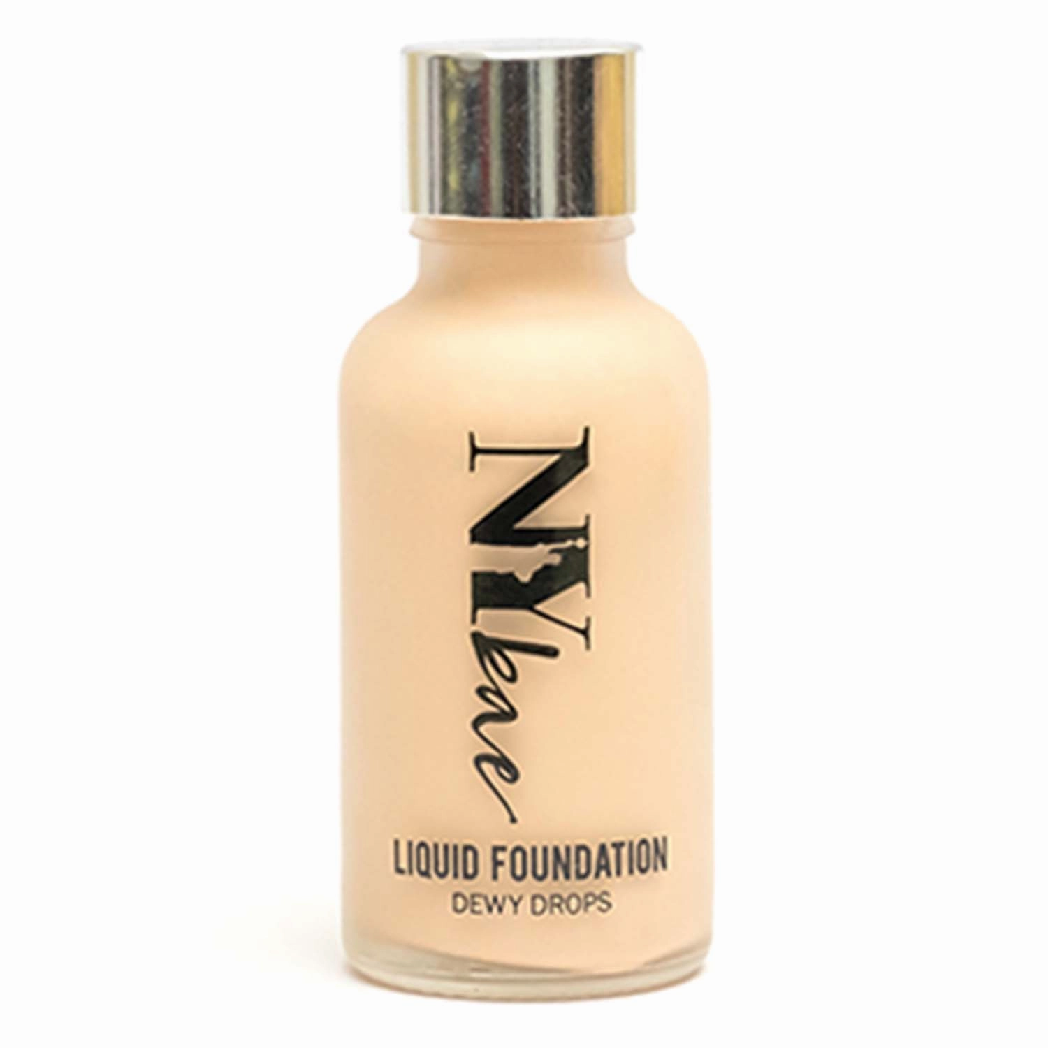NY Bae Dewy Drops Liquid Foundation | Natural | Full Coverage | Smooth & Light | Easily Blendable | Very Fair Skin Tone | Cool Undertone - White Coffee 8 (30 ml) 