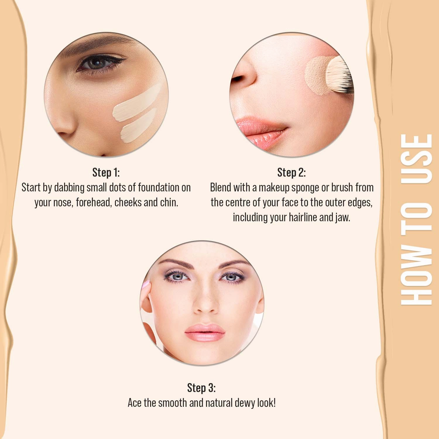 NY Bae Dewy Drops Liquid Foundation | Natural | Full Coverage | Smooth & Light | Easily Blendable | Very Fair Skin Tone | Cool Undertone - White Coffee 8 (30 ml) 