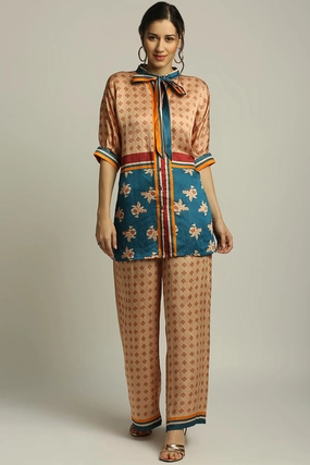 Orchid Bloom Printed Top With Pant