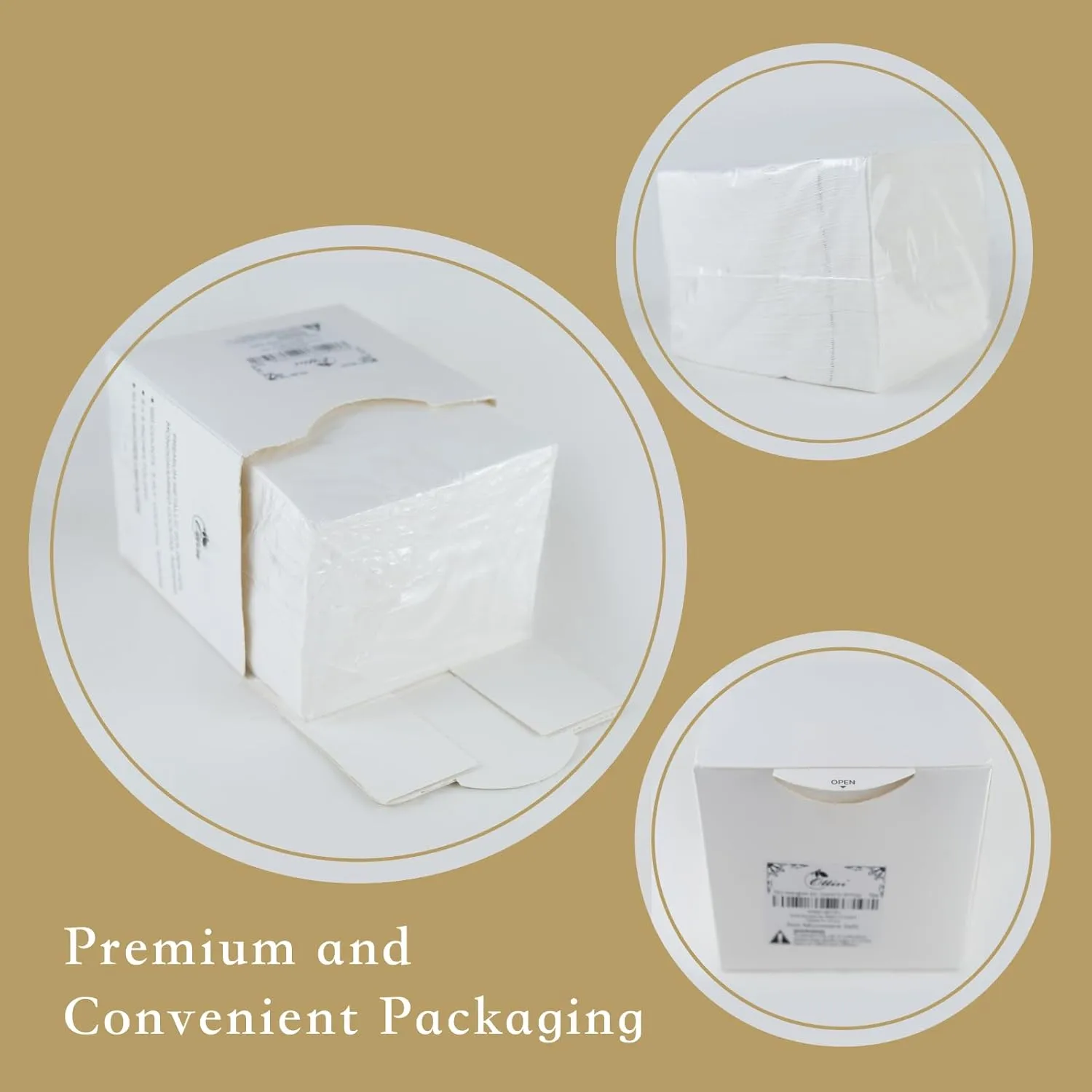 Ottin Monogrammed Letter C 120 Packs Initial Paper Cocktial Napkins 5'' Elegant Metallic Golden Foil Disposable Napkins for Brithday Wedding Party Engagement Baby Shower Bridal Shower