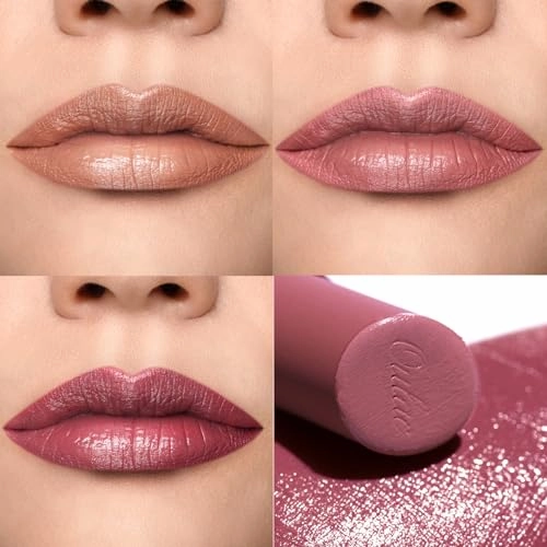 Oulac Hydrating Lipstick Set For Women Plum Brown Lipsticks High Impact Lipcolor Tinted Lip Balm, Nourishing, Satin Finish, Moisturizing Creamy Formula, Vegan Gluten Free 05 06 08(SET 2)