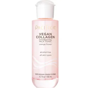 Pacifica Vegan Collagen Hydrating Milk Tonic – Alcohol-Free Milky Toner & Essence Moisturizing Vegan Collagen Face Tonic w/Hyaluronic Acid, Chamomile Jasmine All Skin Types Vegan Dermatologist Tested