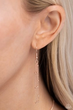 Paparazzi Necklace ~ Initial Elegance - Rose Gold - B