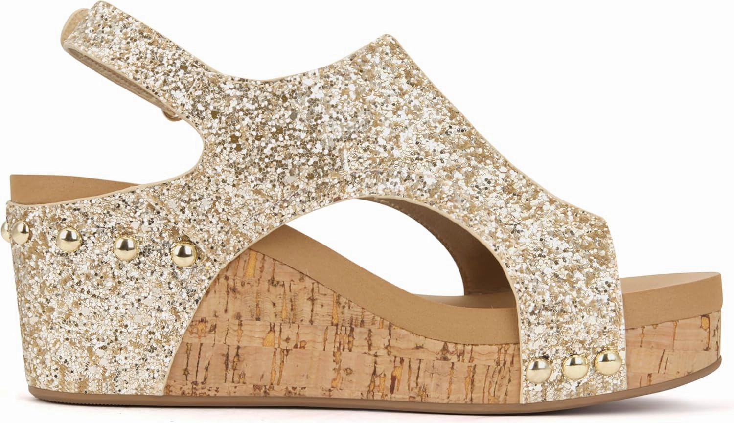 PARTY Women's Wedge Sandals With Buckle Ankle Strap for Dressy Summer