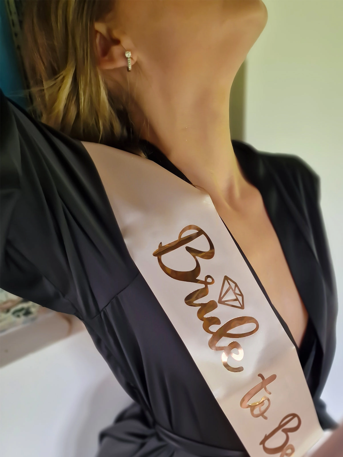 Peach Bride to be sash