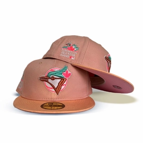 Peach Toronto Blue jays Blush Visor Pink Bottom 1991 All Star Game Side Patch New Era 59Fifty Fitted