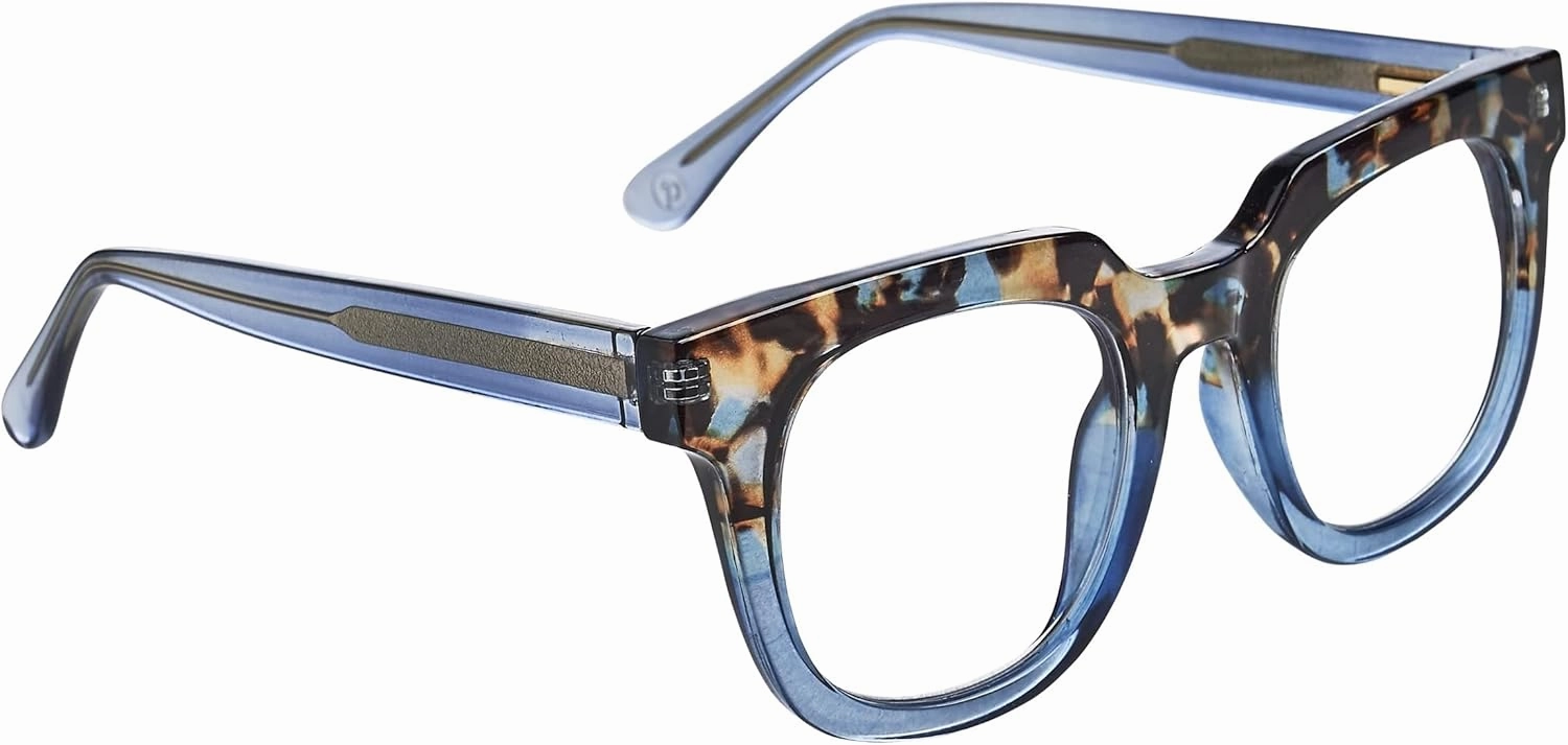 Peepers by PeeperSpecs Women's Showbiz Square Blue Light Blocking Reading Glasses