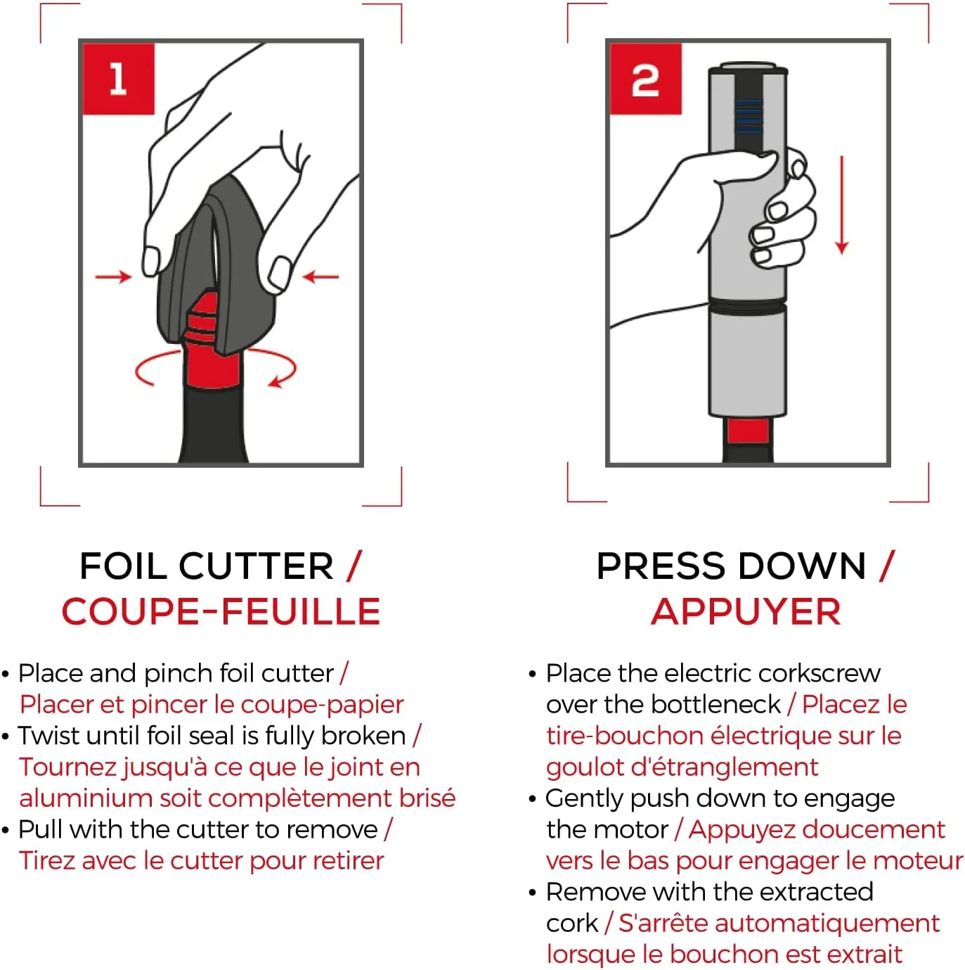 Peugeot - Elis Touch Electric Corkscrew - Rechargeable Bottle Opener with Battery and Charging Base, Stainless Steel, 10.6 inches