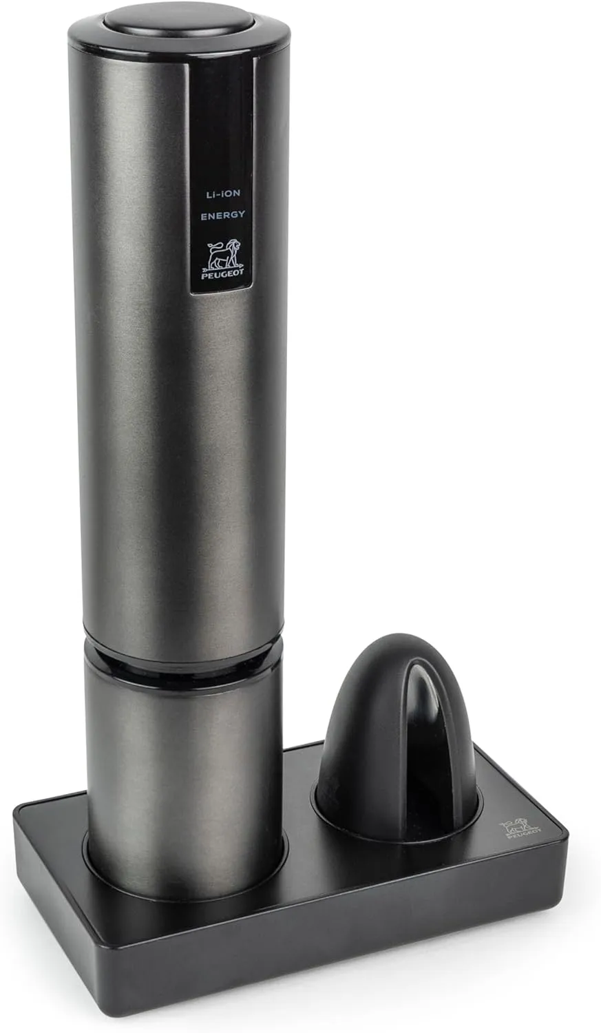 Peugeot Elis Touch Rechargeable Electric Corkscrew With Foil Cutter, Carbone